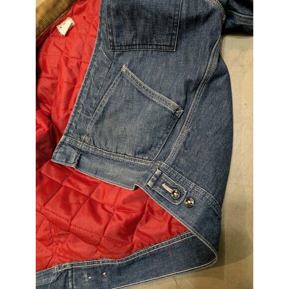 VTG 60-70 Lee Denim Jean Jacket 91B 36R Quilted Teardrop Talon Custom Honeycomb - Picture 12 of 16